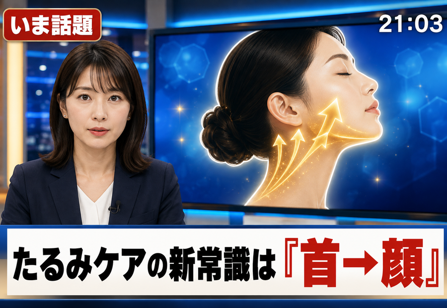 たるみケアの新常識は首から顔へ
